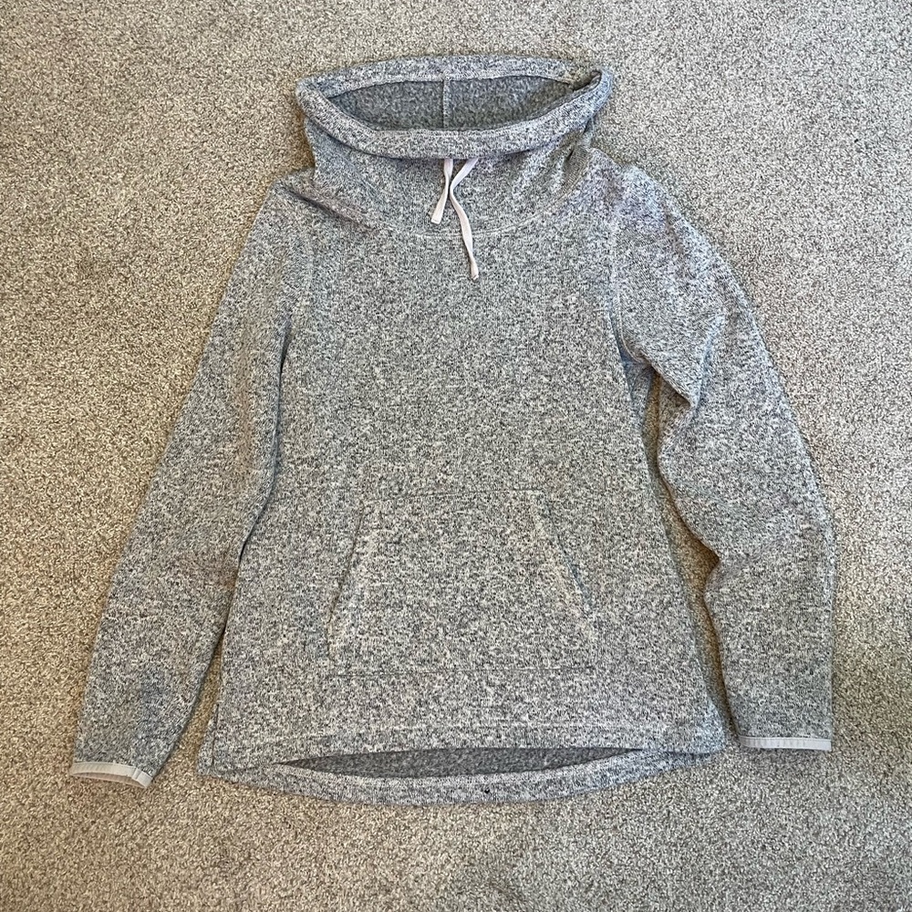 Gray Cowl Neck Sweater